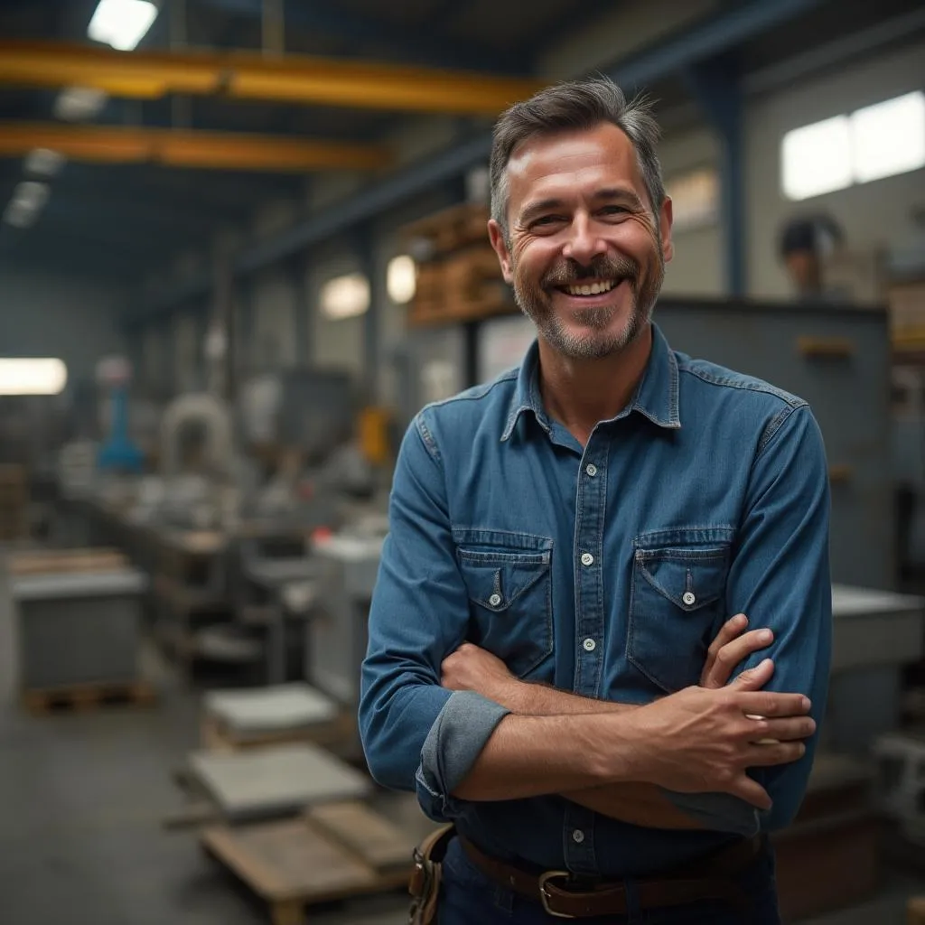 Empresario Pyme Sonriente